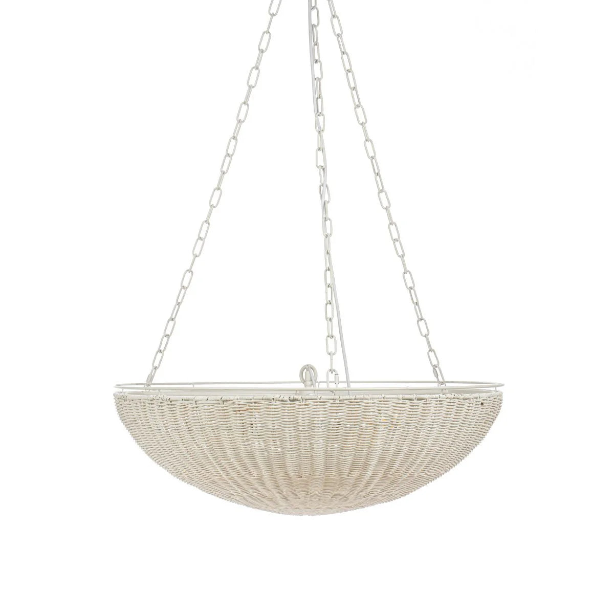 Cali Rattan Pendant-White